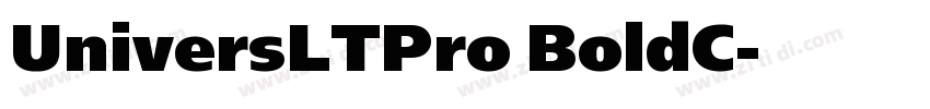 UniversLTPro BoldC字体转换